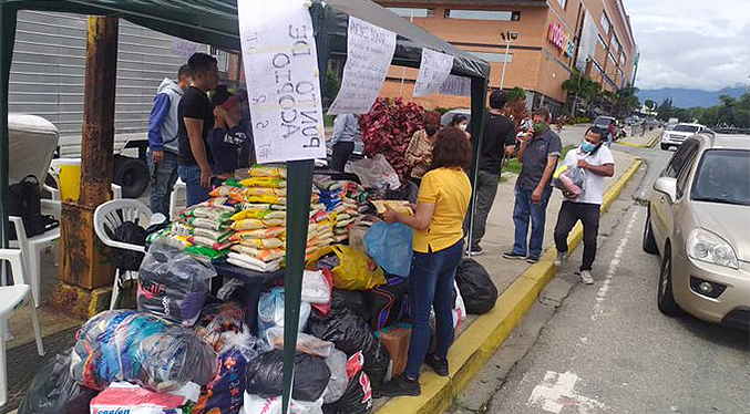 Cargamentos de provisiones salen a zonas de Mérida afectadas por lluvias