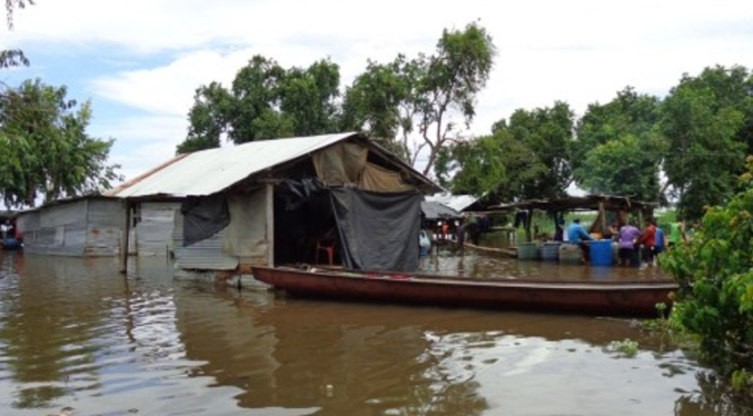 Afectados por la crecida del Orinoco en Delta Amacuro piden ayuda humanitaria