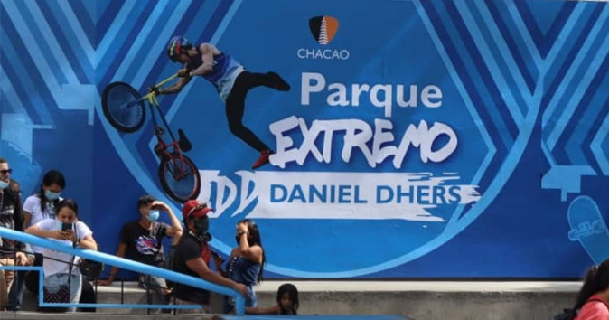 Parque extremo de Chacao reinaugurado con el nombre de Daniel Dhers