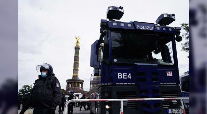 500 detenidos en Berlín en las protestas no autorizadas contra las medidas anticovid