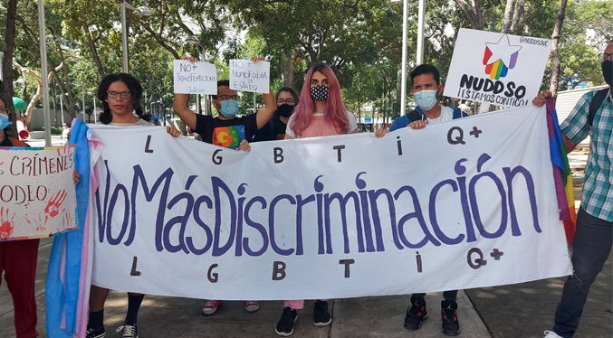 Personas LGBTIQ+ protestaron en Caracas