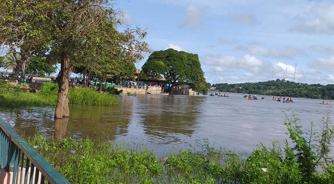 Alerta amarilla por crecida del rio Orinoco en Ciudad Bolívar