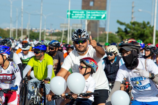 Ciclistas de Maracaibo ruedan para despedir a Stephanie Hernández