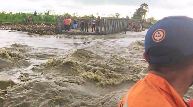 Lluvias impiden avanzar en los trabajos de rehabilitación de los puentes en Sur del Lago