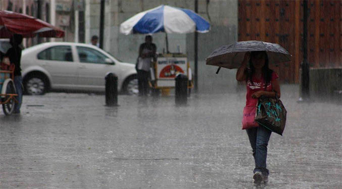 Inameh prevé lluvias o chubascos en algunas zonas del país este lunes