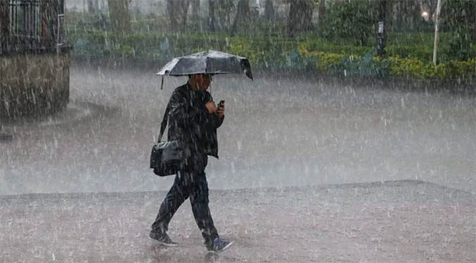 Inameh prevé lluvias y tormentas eléctricas en varios estados del país este 4-O