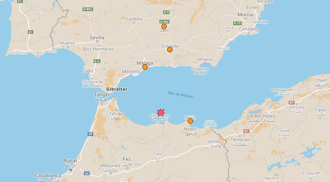 Un temblor de 4,9 se deja sentir en Melilla, Málaga, Granada y Jaén