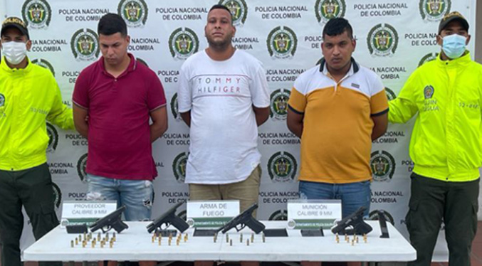 Presos dos venezolanos y un colombiano acusados de ser sicarios del narcotráfico