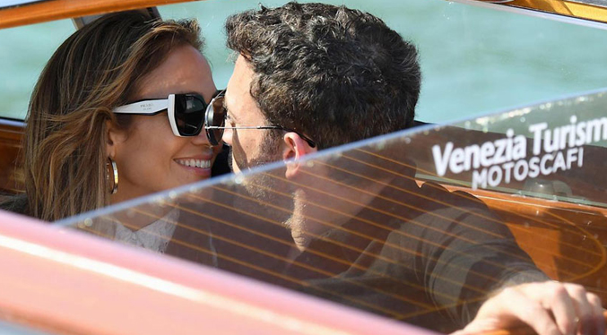 Ben Affleck y Jennifer López llegaron juntos al Festival de Venecia