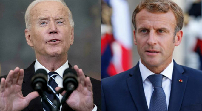 Biden solicita hablar con Macron sobre caso de submarinos