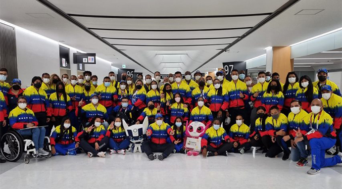 Delegación paralímpica venezolana llegó al país