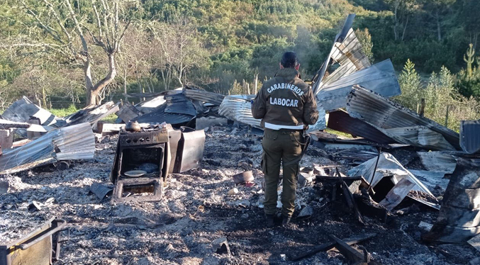 Dos personas heridas tras un ataque incendiario en Chile