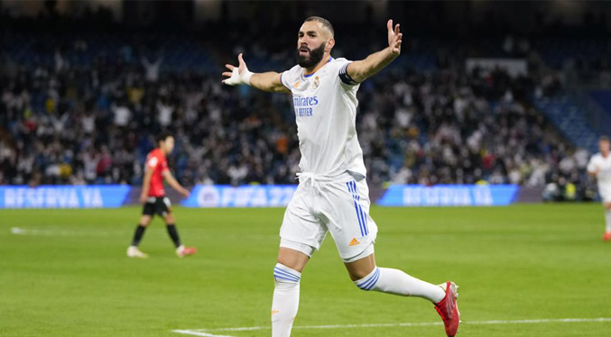 El Madrid logra aplastante victoria 6-1 sobre el Mallorca