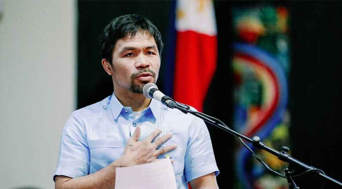 El boxeador Manny Pacquiao se declara candidato a presidencial de Filipinas