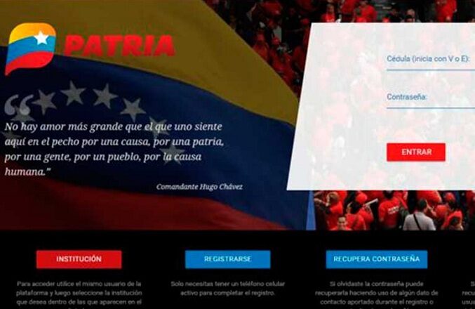 La plataforma Patria estará activa este domingo 26 de septiembre