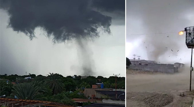 Tornado en la isla de Margarita deja daños en 23 casas (videos)