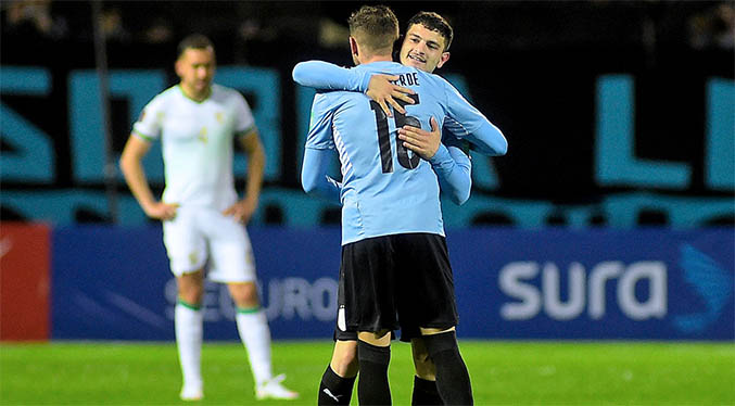 Uruguay gana con comodidad y se afianza en la clasificación a Catar 2022