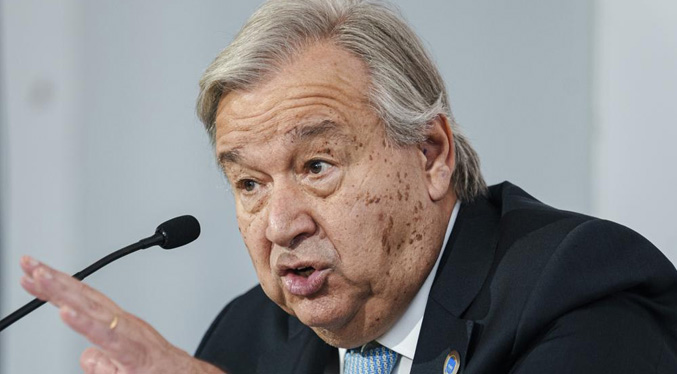 Una guerra en Ucrania sería «catastrófica», advierte Antonio Guterres