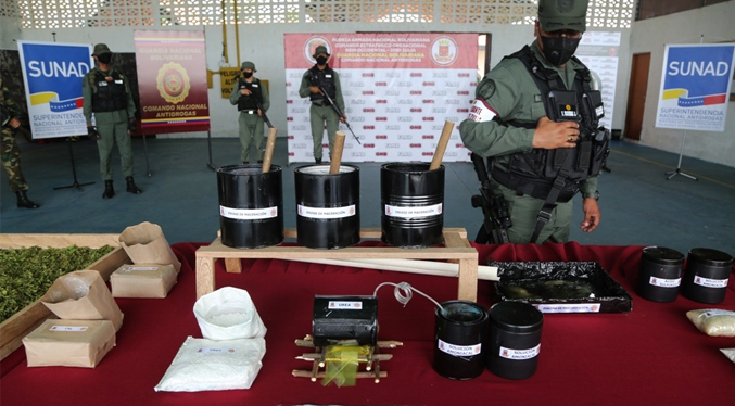 Destruyen dos campamentos y ocho laboratorios con 13 toneladas de drogas en Zulia