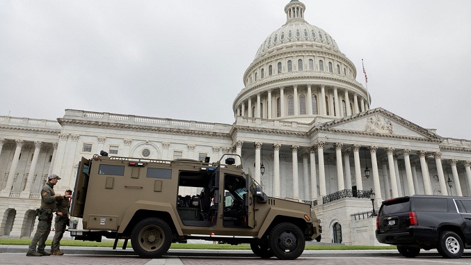 Despliegue de seguridad en el Capitolio de EEUU  por amenaza de bomba