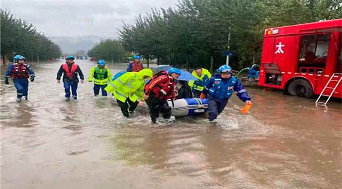 Un millón de afectados y 120 mil evacuados por lluvias en China