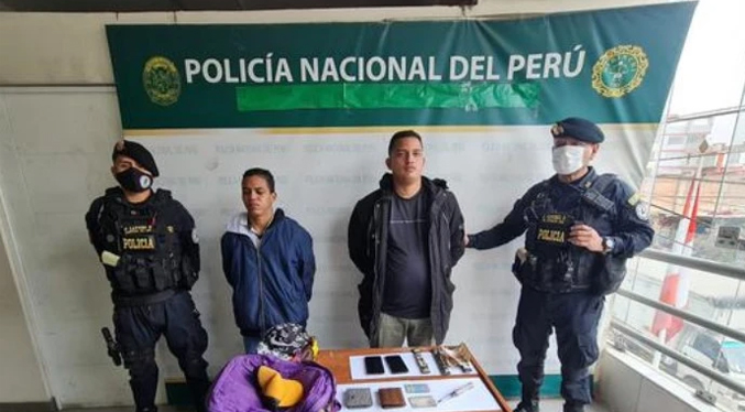Detenidos dos venezolanos por robar cajeros en Perú
