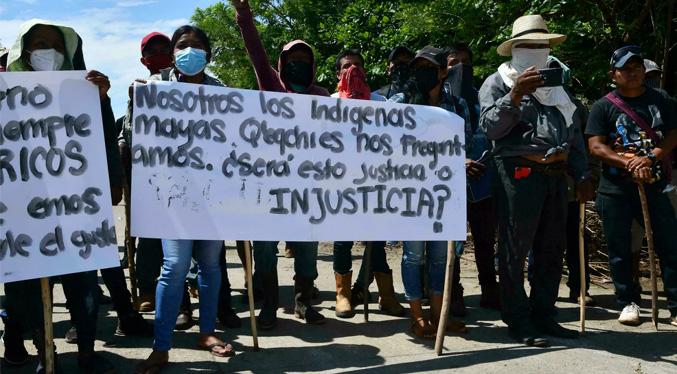 Declaran estado de sitio en poblado maya de Guatemala tras protesta contra minera suiza