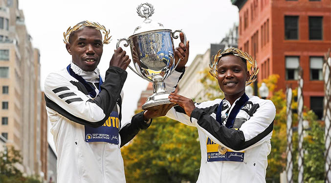 Dominio keniano con Kipruto y Kipyogei en el regreso del Maratón de Boston
