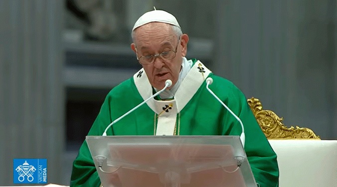 Papa propone Iglesia próxima a realidad en apertura del Sínodo