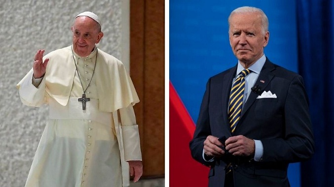 El papa Francisco recibirá este viernes a Biden