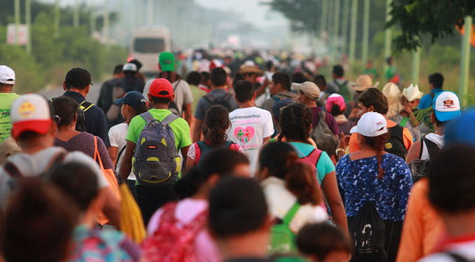 Venezolanos caminan hasta 23 días para poder cruzar a los EEUU