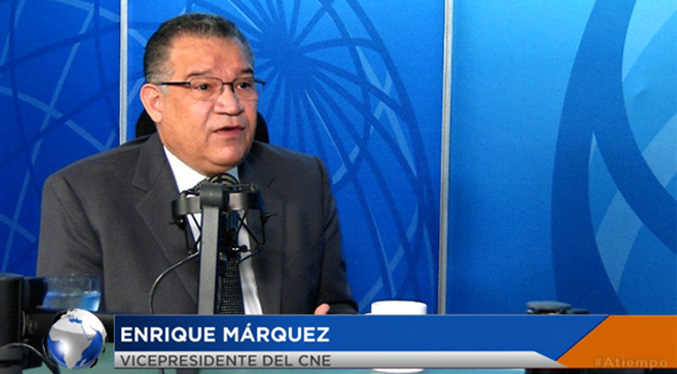 Márquez confía en proceso técnico que ejecutará el CNE este el 21-N
