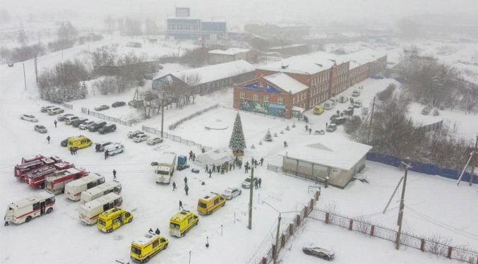 Accidente de mina de carbón rusa deja 52 muertos, incluidos seis rescatistas