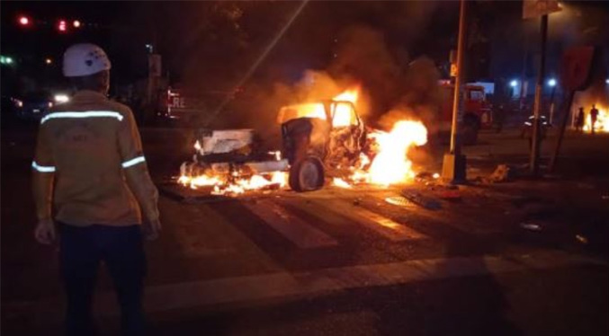 Un hombre calcinado y 2 heridos deja trágico accidente en Barquisimeto