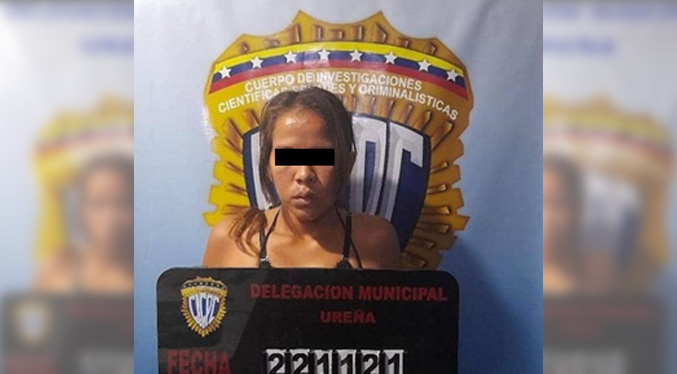 Capturan una mujer por trato cruel contra una niña de seis meses en Táchira