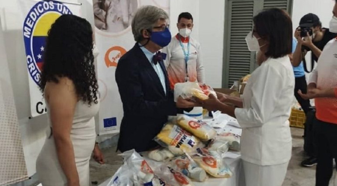 La Unión Europea entrega 571 kits de bioseguridad a sanitarios en Venezuela