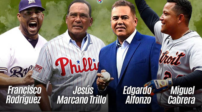 Cuatro leyendas del béisbol reciben menciones honoríficas del premio Luis Aparicio