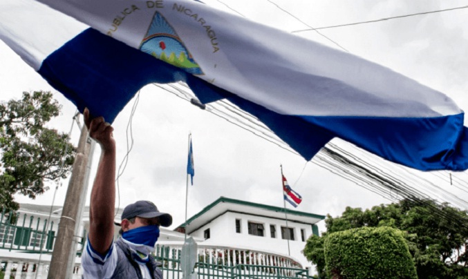 Nicaragüenses marchan en EEUU para pedir que no se reconozcan las elecciones