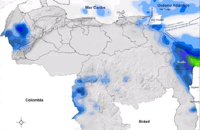 Inameh prevé descargas y tormentas eléctricas en algunos estados de Venezuela