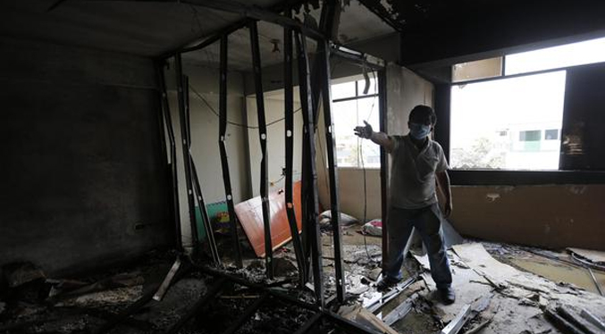 Por celos venezolano quema el apartamento de su novia en Perú