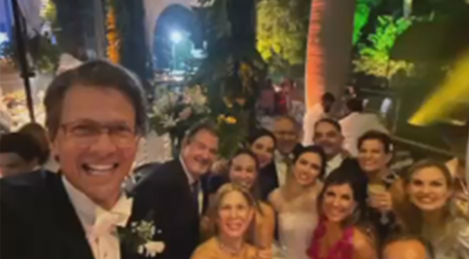 Así fue la boda de la hija del empresario venezolano Lorenzo Mendoza (Video)