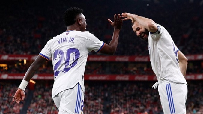 Benzema lidera victoria del Real Madrid en San Mamés