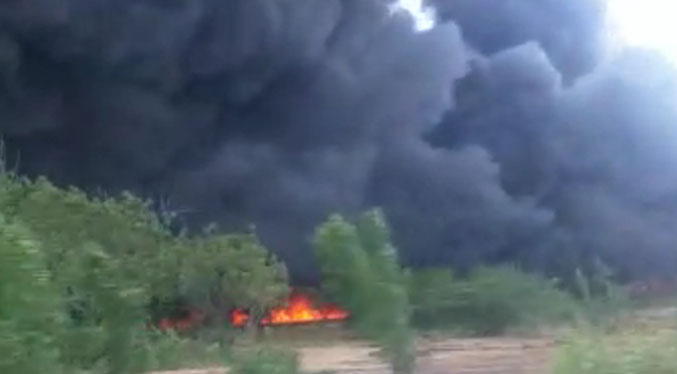 Ladrones de material estratégico causan el incendio en planta de gas de Mara (Video)