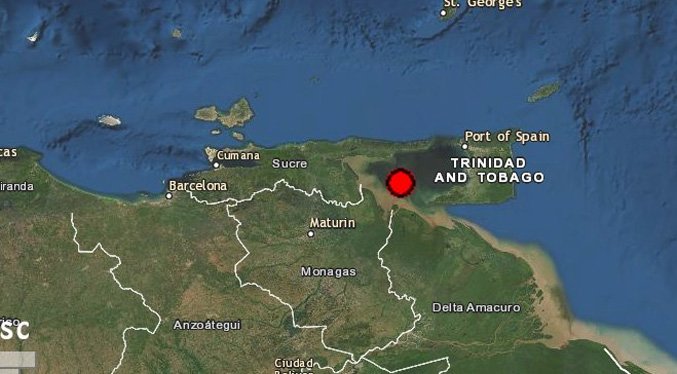 Sismo de magnitud 5.1 sacude el oriente de Venezuela