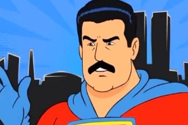 “Súper Bigote”, el dibujo animado en el que Maduro lucha contra el imperio