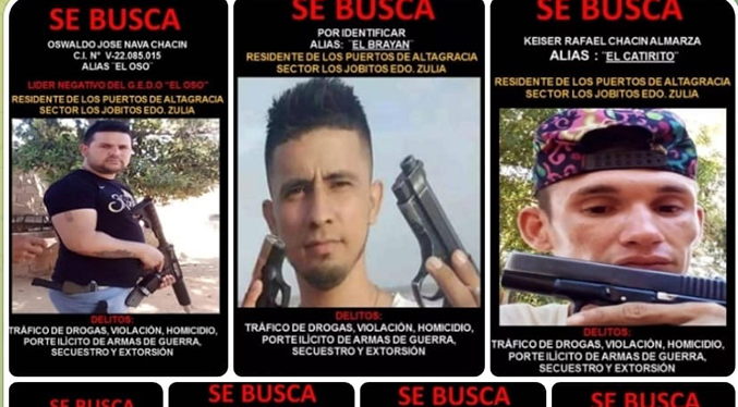 Autoridades difunden fotos de delincuentes solicitados por crímenes en Los Puertos de Altagracia