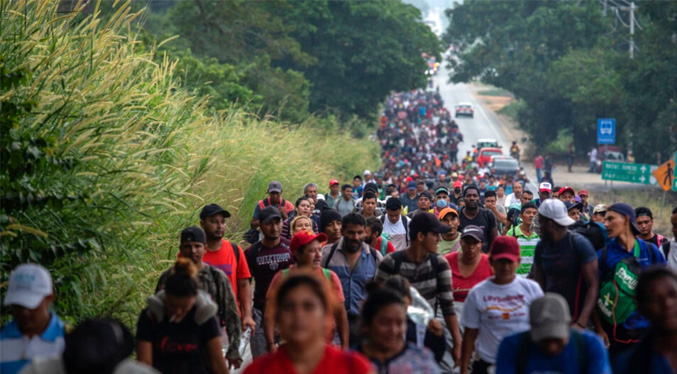 Autoridades disuelven la primera caravana migrante del año en México