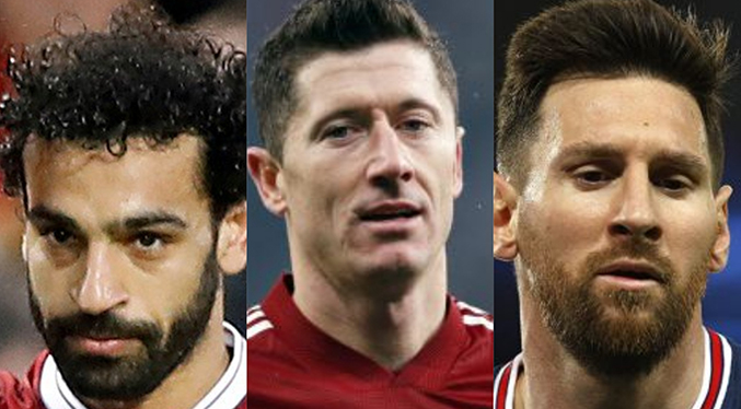 Lewandowski, Salah y Messi finalistas al premio The Best