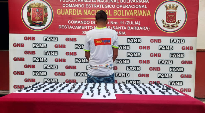 GNB-Zulia detiene a distribuidor de drogas en el Sur del Lago