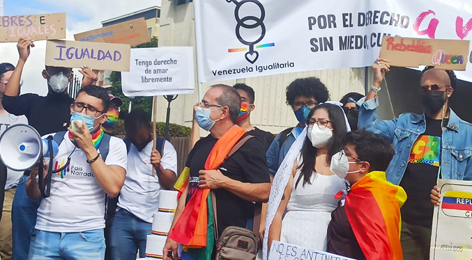 Movimiento LGBTIQ+ exigió matrimonio igualitario frente al TSJ